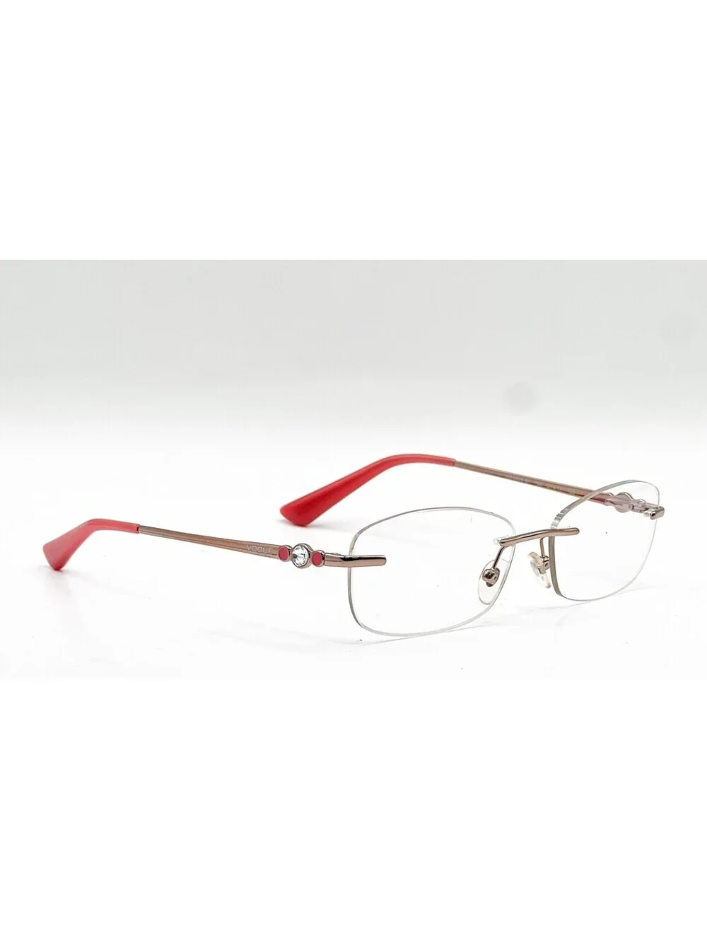 Vogue VO 3956-BI 756 Rose Gold Rimless Authentic Eyeglass Frames 51-17